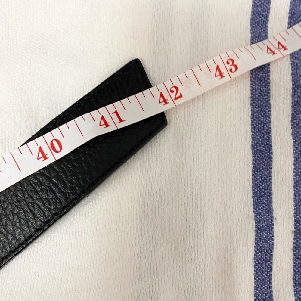 Marina Black Leather Belt - Picture 5 of 5